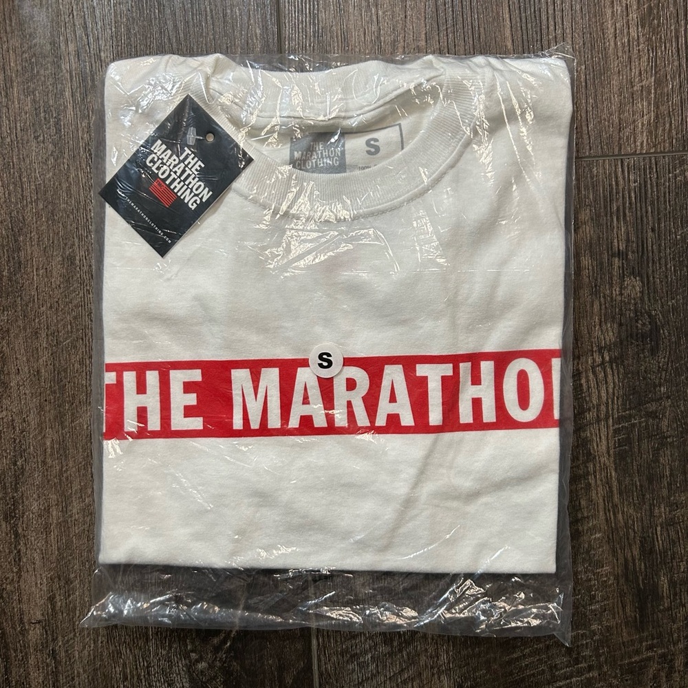 The Marathon‎ Clothing limited edition marathon Bar t shirt tee white size small